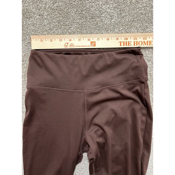 Wilo The Label Chocolate Brown Flare High Rise Leggings Medium - Picture 5 of 10